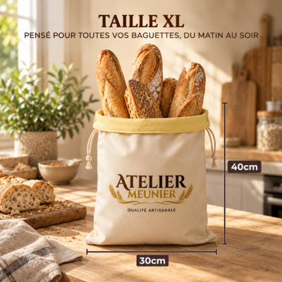 Sac à Baguette Artisanal Atelier Meunier